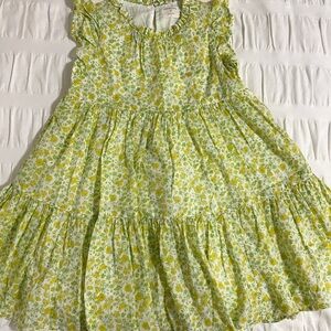 Crewcuts Green and White Ruffled Tiered Sundress